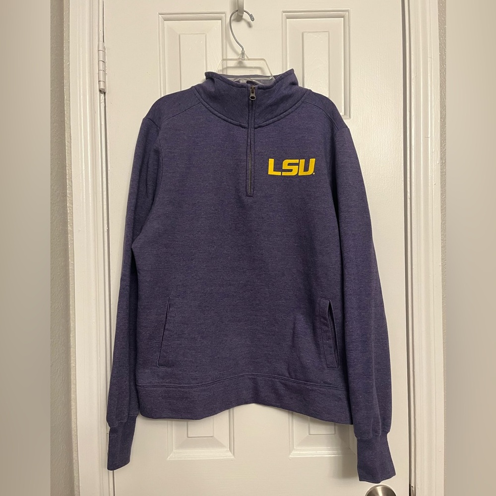 LSU Quarter Zip Sweater - Size Large